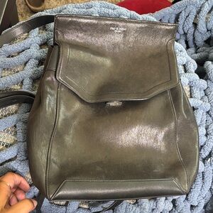 Rag & Bone Glossy Black Leather Piece